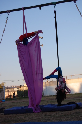 A Photograph of the PCS "Mobile Circus" Show in Jenin, 2010