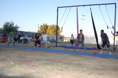 A Photograph of the PCS "Mobile Circus" Show in Jenin, 2010