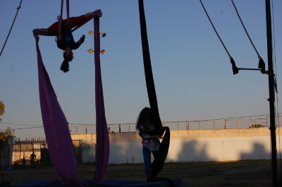 A Photograph of the PCS "Mobile Circus" Show in Jenin, 2010
