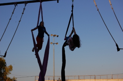 A Photograph of the PCS "Mobile Circus" Show in Jenin, 2010