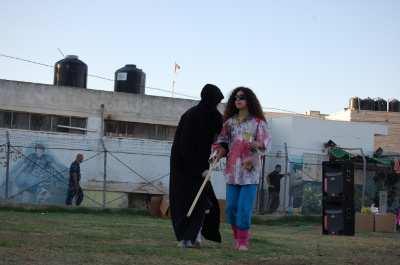 A Photograph of the PCS "Mobile Circus" Show in Jenin, 2010