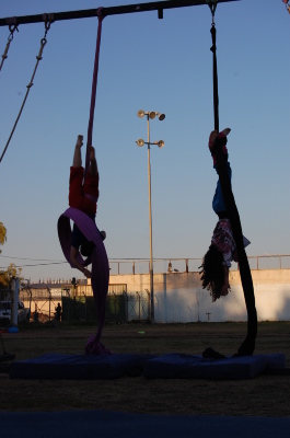 A Photograph of the PCS "Mobile Circus" Show in Jenin, 2010
