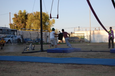A Photograph of the PCS "Mobile Circus" Show in Jenin, 2010