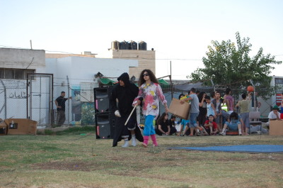A Photograph of the PCS "Mobile Circus" Show in Jenin, 2010