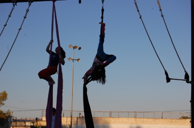 A Photograph of the PCS "Mobile Circus" Show in Jenin, 2010