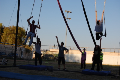 A Photograph of the PCS "Mobile Circus" Show in Jenin, 2010