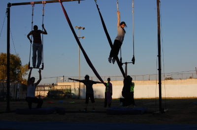 A Photograph of the PCS "Mobile Circus" Show in Jenin, 2010