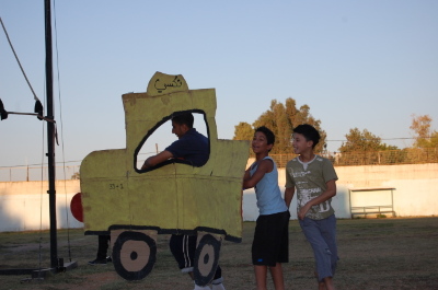 A Photograph of the PCS "Mobile Circus" Show in Jenin, 2010