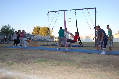 A Photograph of the PCS "Mobile Circus" Show in Jenin, 2010