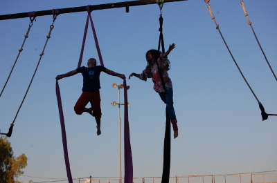 A Photograph of the PCS "Mobile Circus" Show in Jenin, 2010