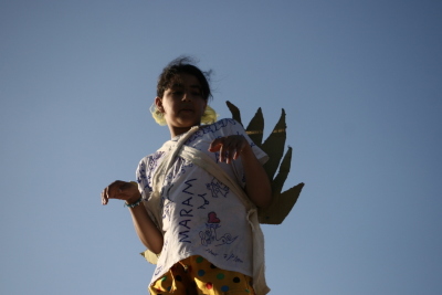 A Photograph of the PCS "Mobile Circus" Show in Nablus, 2010
