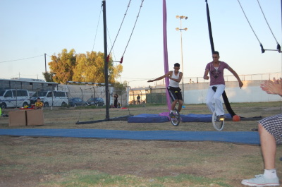 A Photograph of the PCS "Mobile Circus" Show in Jenin, 2010