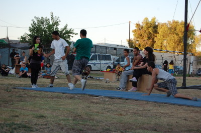 A Photograph of the PCS "Mobile Circus" Show in Jenin, 2010