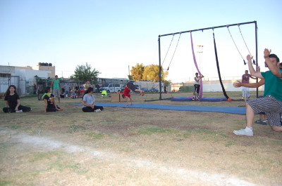 A Photograph of the PCS "Mobile Circus" Show in Jenin, 2010