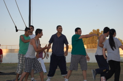 A Photograph of the PCS "Mobile Circus" Show in Jenin, 2010