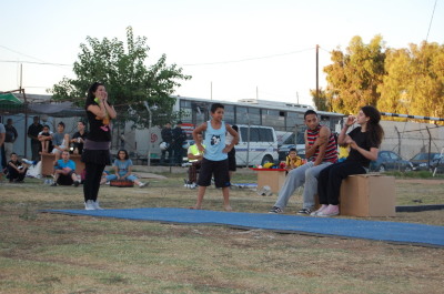 A Photograph of the PCS "Mobile Circus" Show in Jenin, 2010