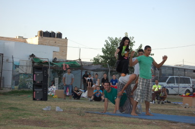 A Photograph of the PCS "Mobile Circus" Show in Jenin, 2010