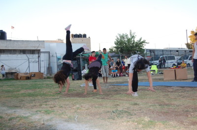 A Photograph of the PCS "Mobile Circus" Show in Jenin, 2010