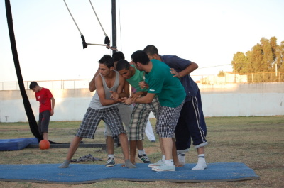 A Photograph of the PCS "Mobile Circus" Show in Jenin, 2010