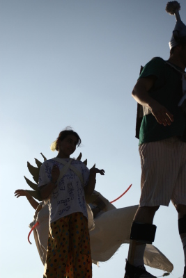 A Photograph of the PCS "Mobile Circus" Show in Nablus, 2010
