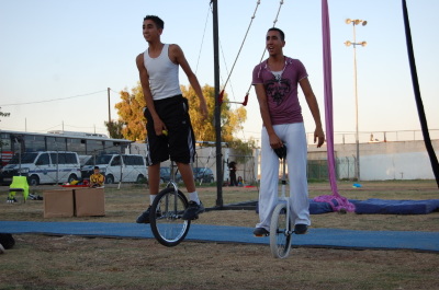 A Photograph of the PCS "Mobile Circus" Show in Jenin, 2010