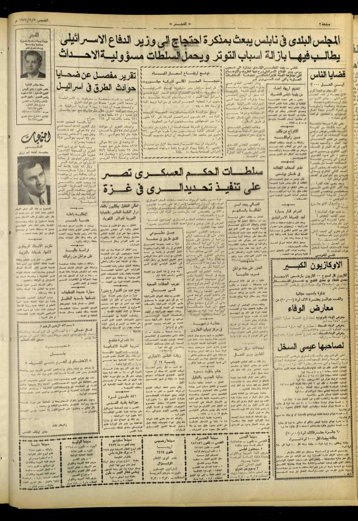 Al-Fajr Newspaper, Issue No. 960, Jerusalem, 5 May 1977
