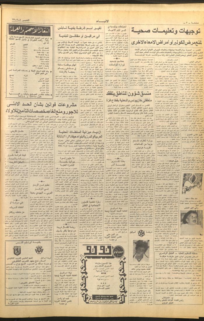 Issue 2715 of al-Anba Newspaper, 8 September 1977
