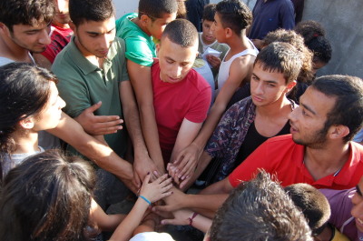 A Photograph of the PCS "Mobile Circus" Show in Ramallah, 2010