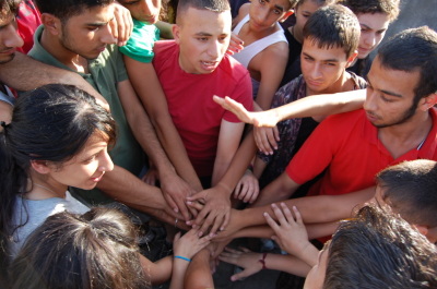 A Photograph of the PCS "Mobile Circus" Show in Ramallah, 2010