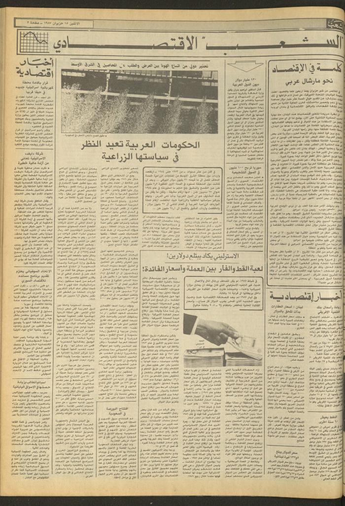 العدد 4729 من جريدة الشعب، 15 حزيران 1987
