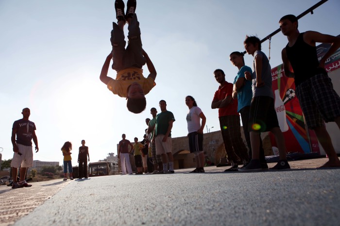 A Photograph of Participants at a PCS Summer Camp, Birzeit

