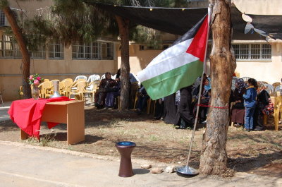 صورة من يومٍ مفتوح لمدرسة سيرك فلسطين في جنين، 2012
