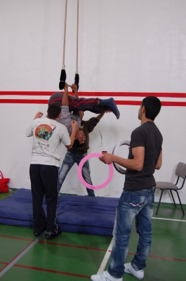 ملمح من يوم مفتوح نفذته مدرسة سيرك فلسطين في رام الله