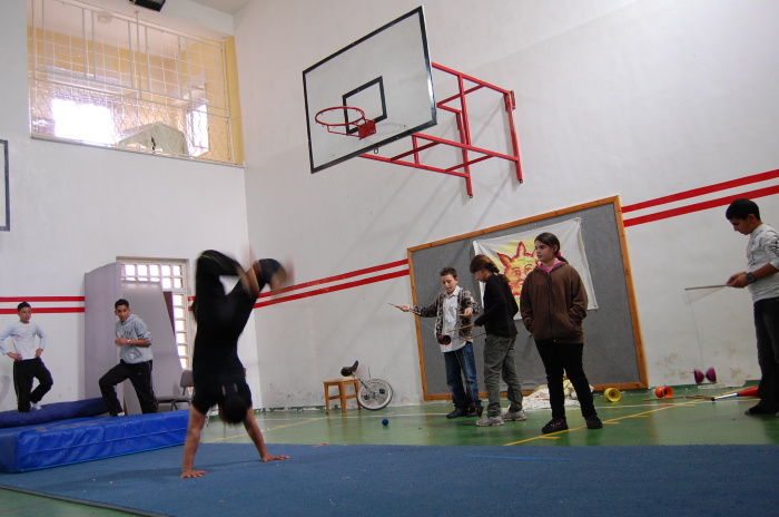 A Glimpse of an Open Day Held by the Palestinian Circus School in Ramallah