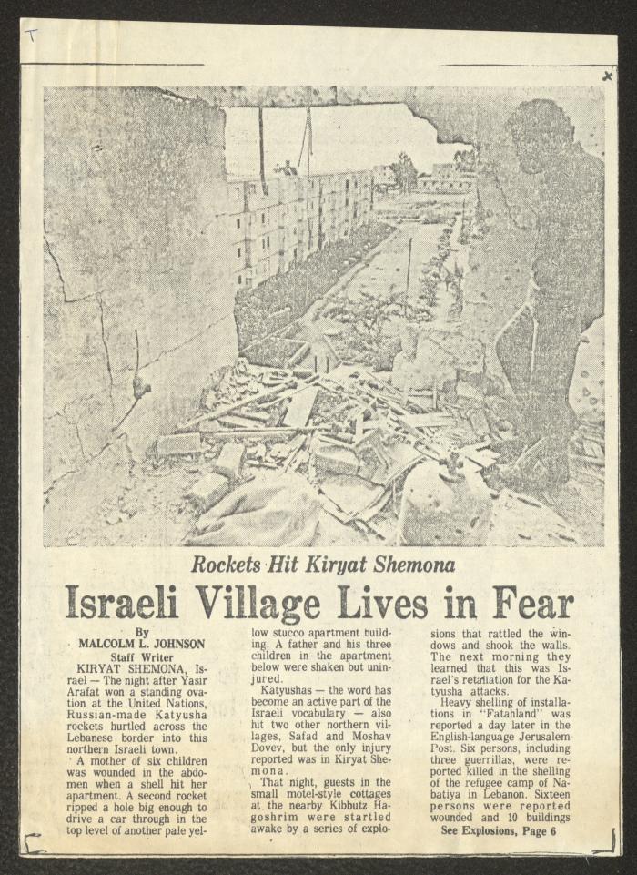 A Clipping from the Hartford Courant Newspaper, 9 December 1974