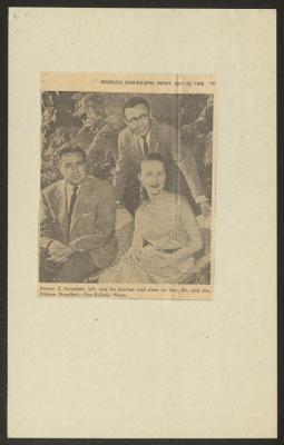 "Holy Sepulchre Guardians", a Clipping from Honolulu Star-Bulletin, 23 May 1958