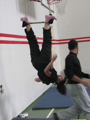A Photograph of Advanced Training Held by the Palestinian Circus School in Ramallah, 2010
