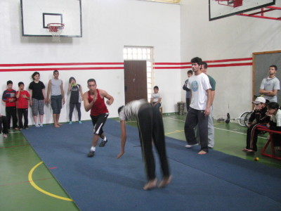 جانب من تدريبات متقدمة اجرتها مدرسة سيرك فلسطين في رام الله، 2010
