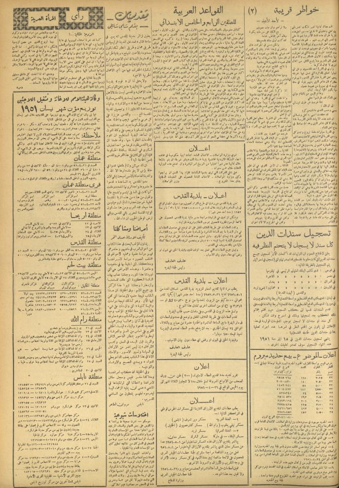 Al-Sarih Magazine, Issue No.99, 21 April 1951
