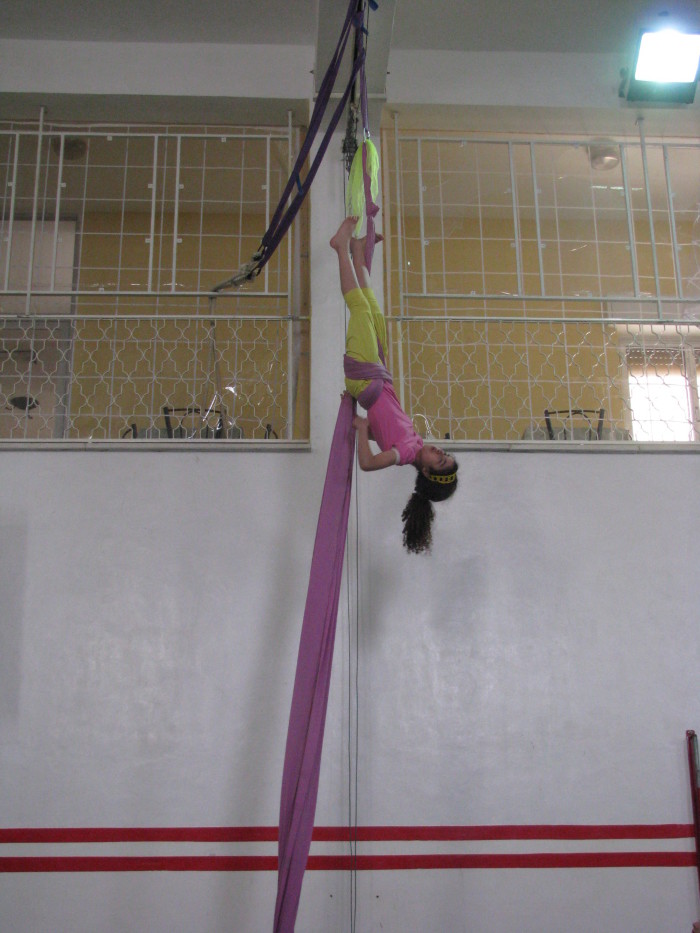 جانب من تدريبات متقدمة اجرتها مدرسة سيرك فلسطين في رام الله، 2010
