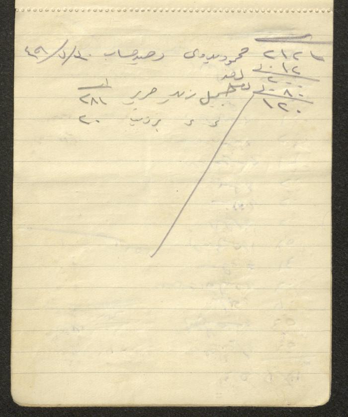 A Driver's Book of Accounts, Ya'bad, 1949 