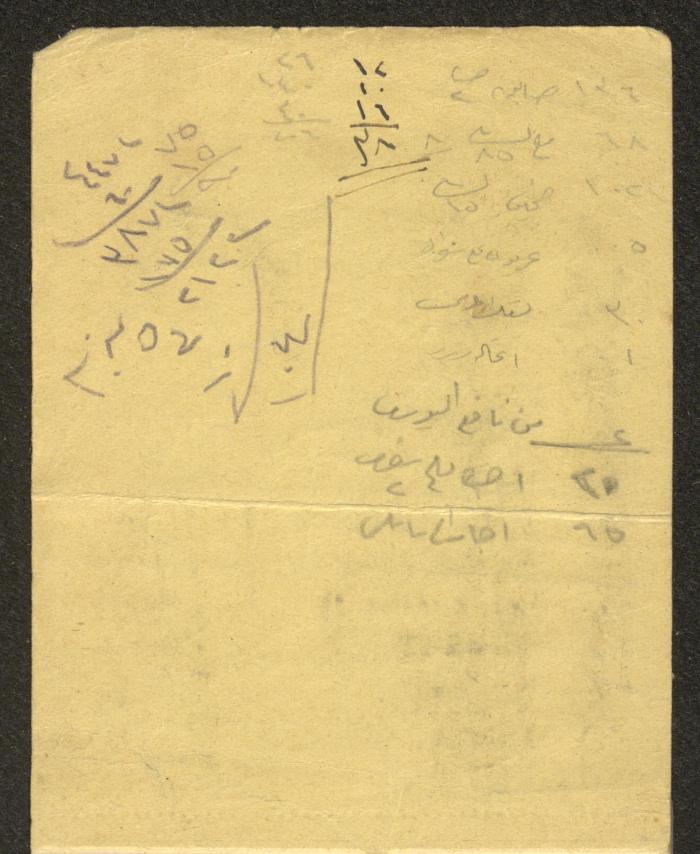 A Driver's Book of Accounts, Ya'bad, 1949 
