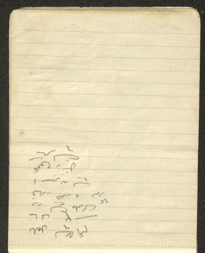 A Driver's Book of Accounts, Ya'bad, 1949 
