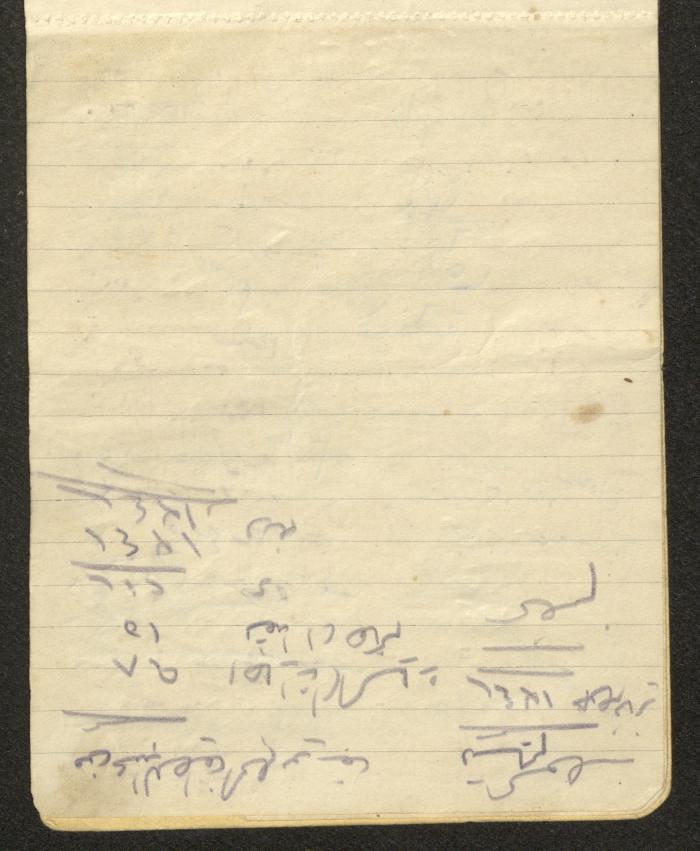 A Driver's Book of Accounts, Ya'bad, 1949 