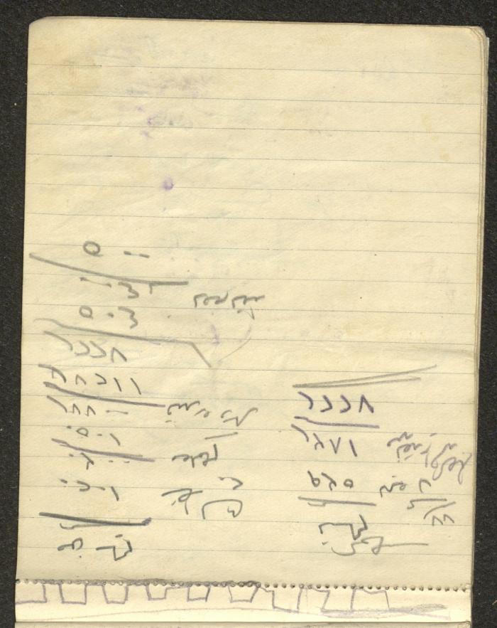 A Driver's Book of Accounts, Ya'bad, 1949 