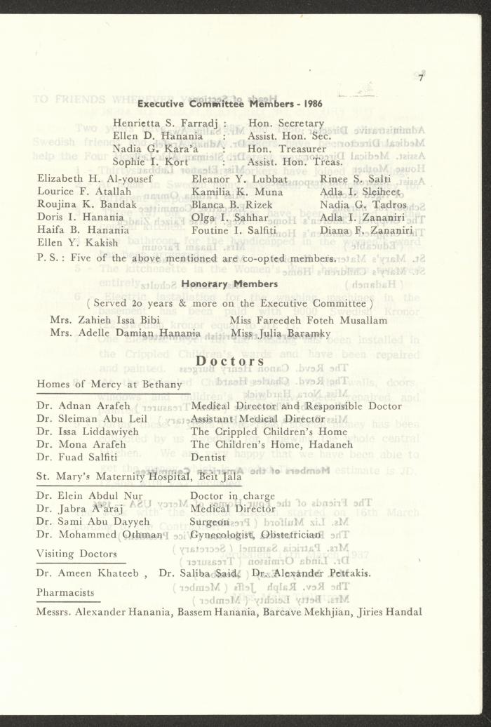 The Budget of the Orthodox Charitable Refuge for the Sick and the Disabled, Jerusalem, 1986