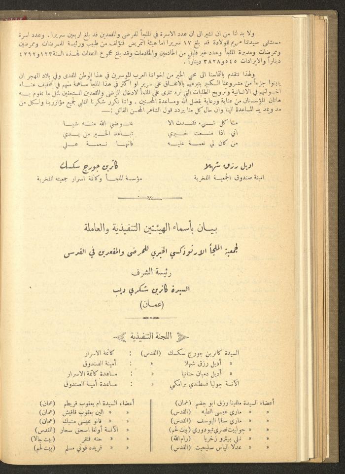 The Orthodox Charitable Refuge's Budget, Jerusalem 1940-67