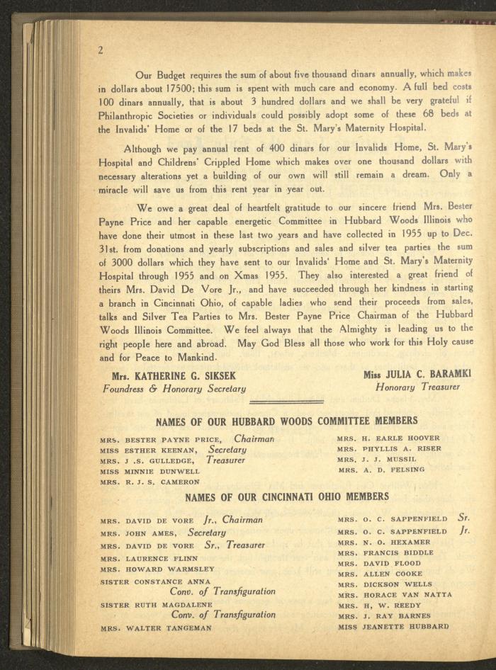 The Orthodox Charitable Refuge's Budget, Jerusalem 1940-67