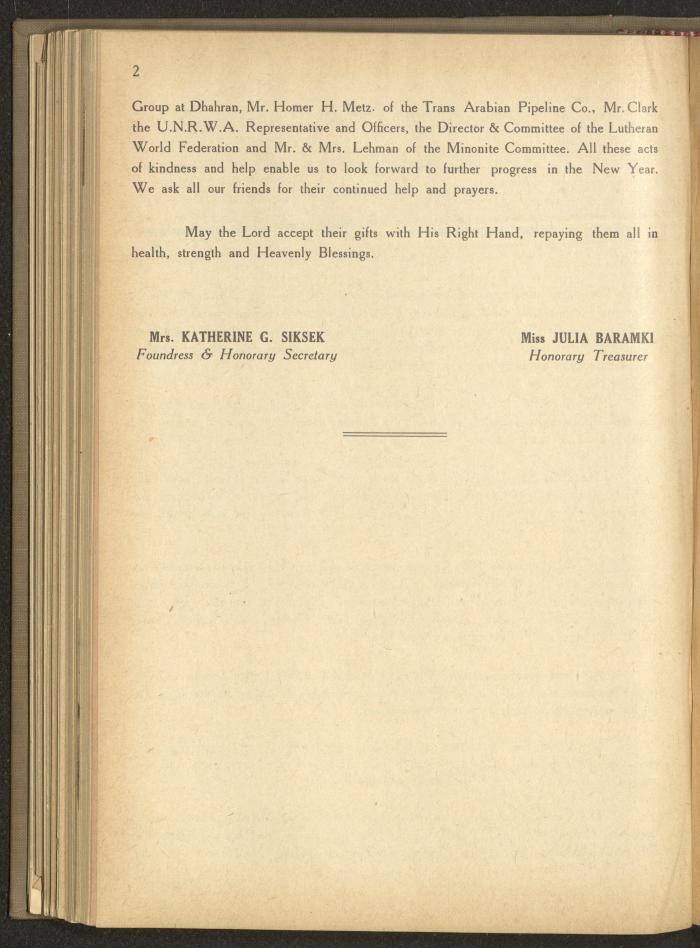 The Orthodox Charitable Refuge's Budget, Jerusalem 1940-67