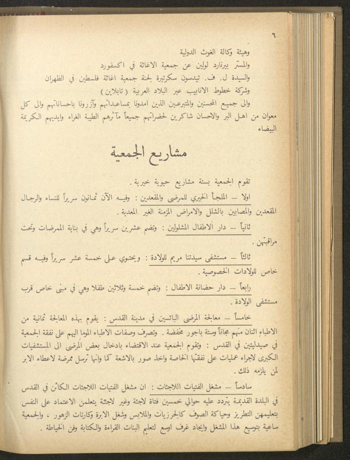 The Orthodox Charitable Refuge's Budget, Jerusalem 1940-67